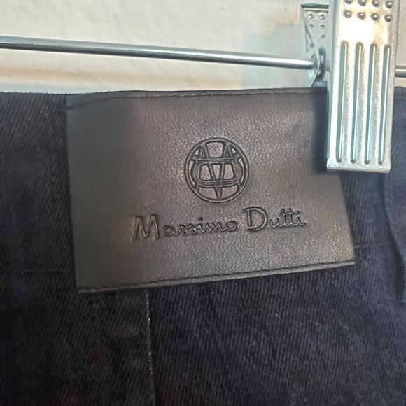 Massimo Dutti Straight Leg Jeans Dark Blue Mid Rise New 2(US) 34(EU) Retro Glam - Picture 5 of 8